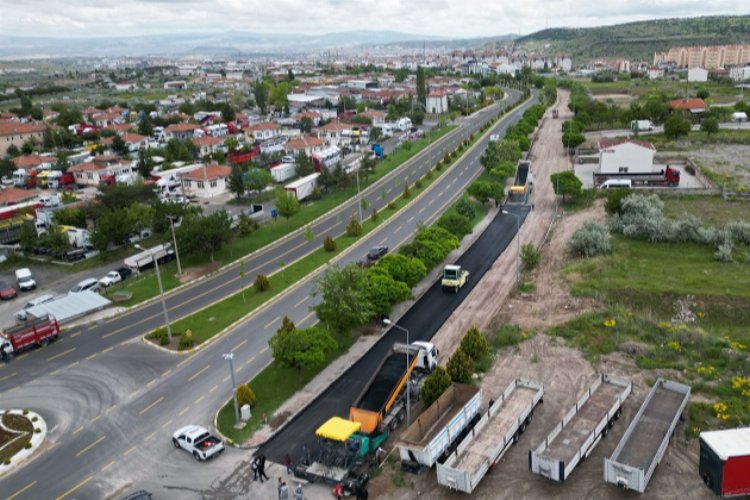 Nevşehir'de asfalt serimi tam gaz