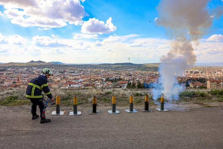 Nevşehir'den bayrama özel top atışı