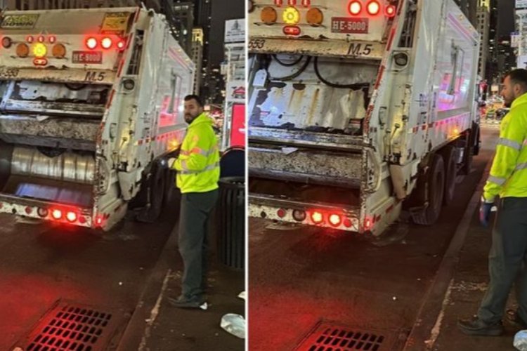 New York'ta çöpçülerden yılbaşı mesaisi