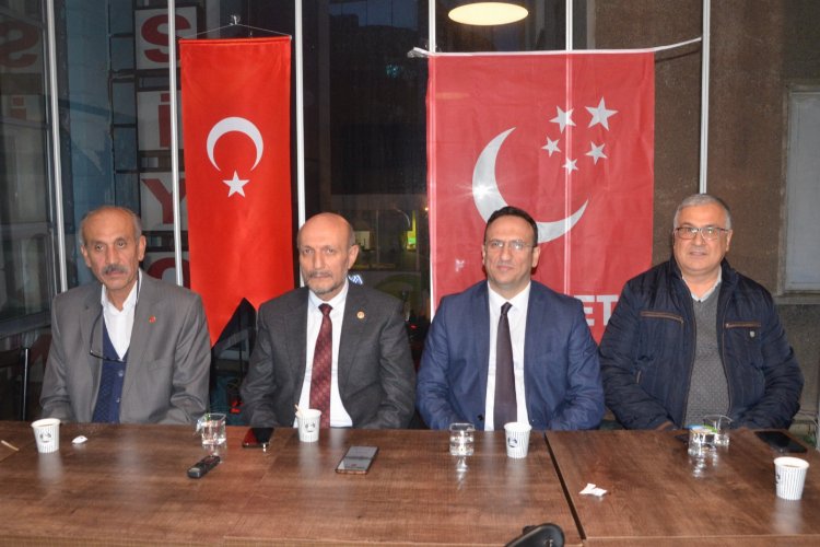 Saadet Partisi Keşan'da oda başkanları ile buluştu