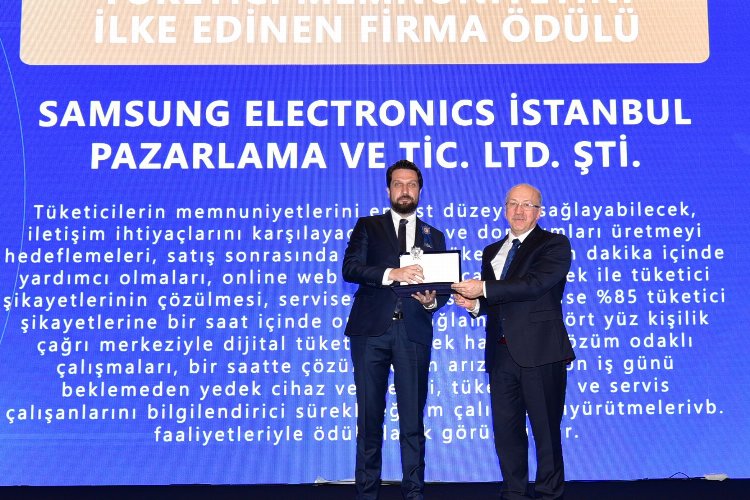 Ticaret Bakanlığı’ndan Samsung Türkiye’ye prestijli ödül