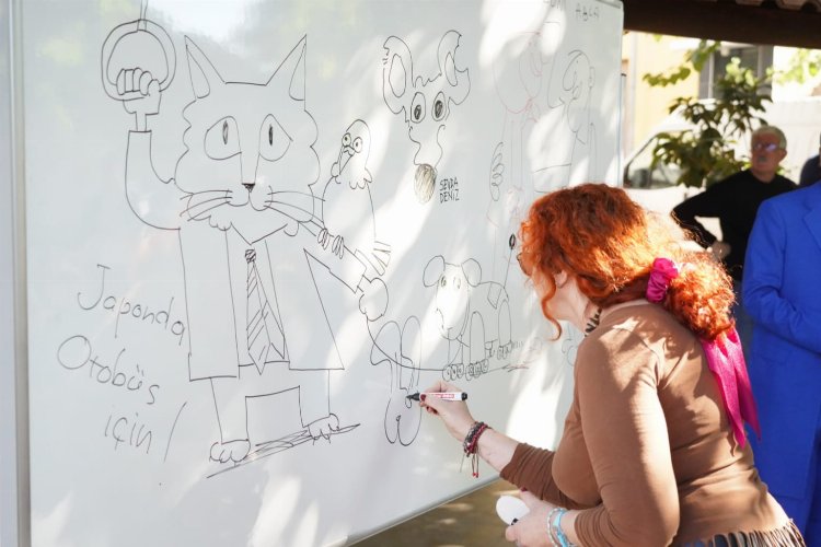 Türkiye'de ilk ve tek! Milas'ta Turhan Selçuk Karikatürlü Park açıldı