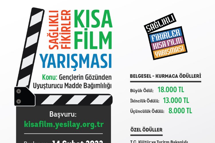 Yeşilay’ın Sağlıklı Fikirler Kısa Film Yarışması için başvurular başladı